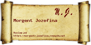 Morgent Jozefina névjegykártya